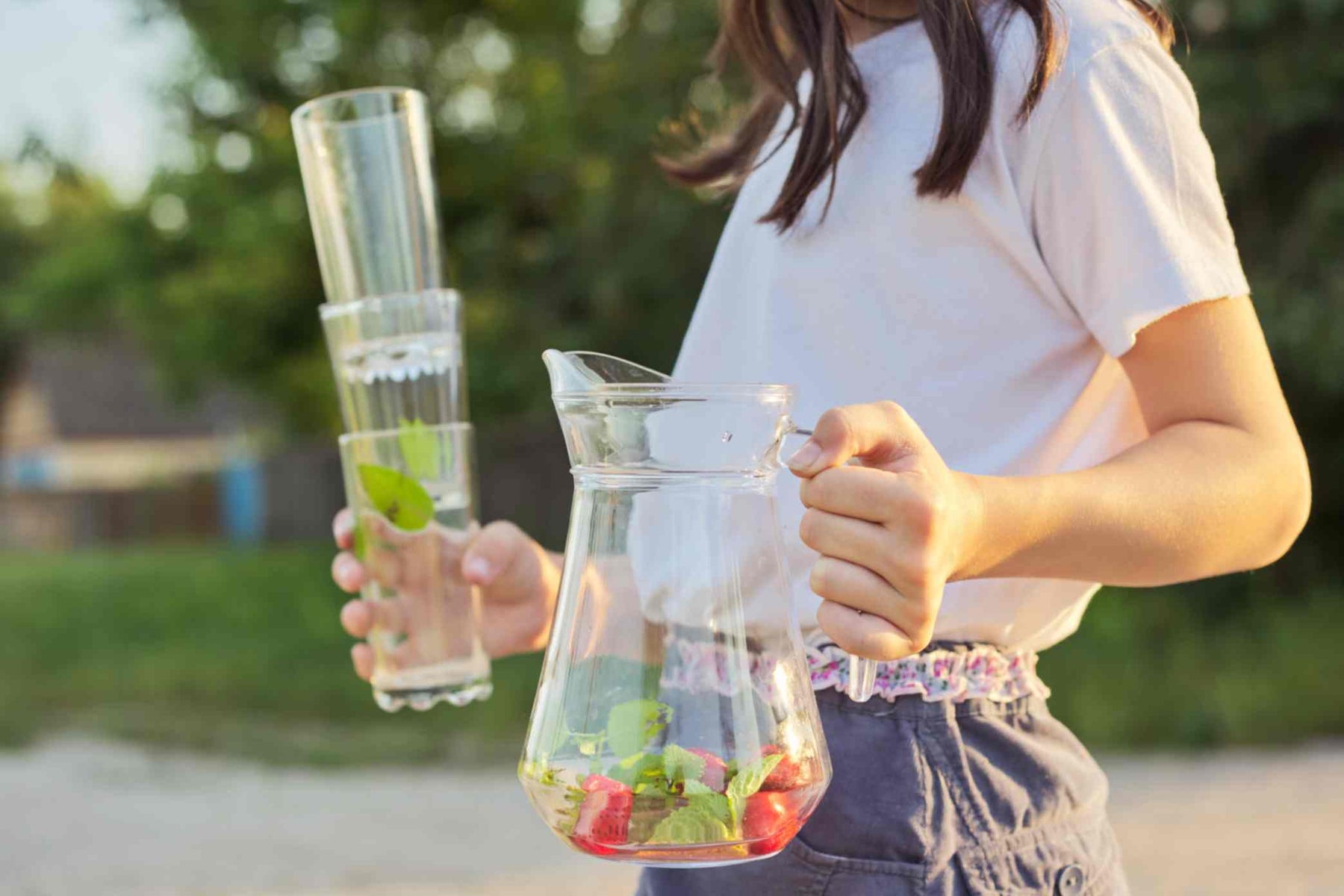 pure drinking water summer hydration lifestyle 