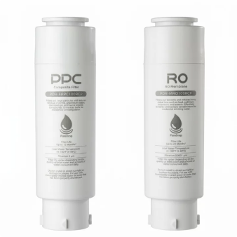 PureDrop PDR-F3-100RCP 2-Year Replacement Filter Set for PDR-100RCP Countertop RO Water Filter, 2 Composite Filters+ 1 RO Membrane, Press-to-Release, BPA-Free