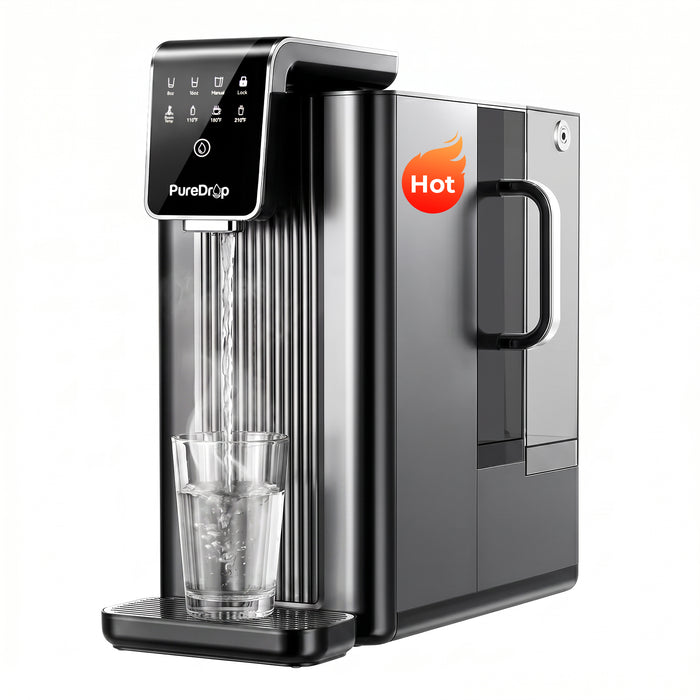 PureDrop PDR-100RCPH Countertop RO Water Filter with Auto-Fill Pitcher