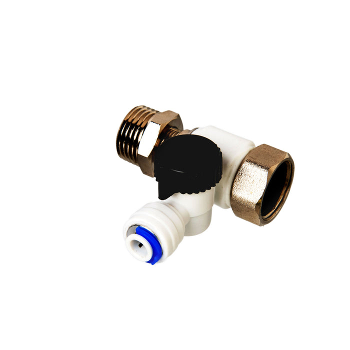 PDR-AFW43 Feed feed water silver adapter | PureDrop