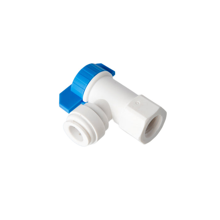 PDR-ABV6K 3/8" Tank Valve Thread Quick Connect Union Connector | PureDrop