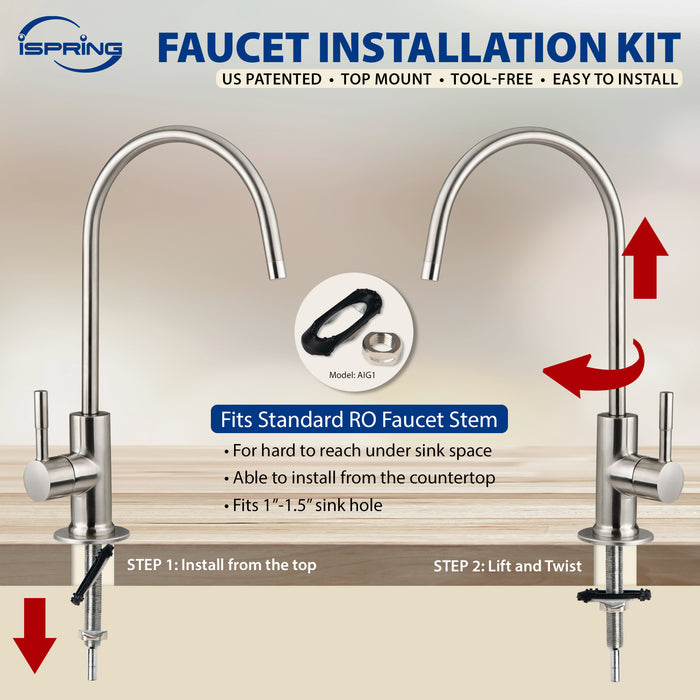 RTW5AK 6 Stage Reverse Osmosis Water Filtration System with Alkaline Filter | PureDrop